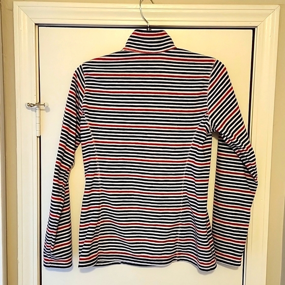 🔥SALE Eddie Bauer Women's Striped Fleece Pullover Sweater - Picture 3 of 4
